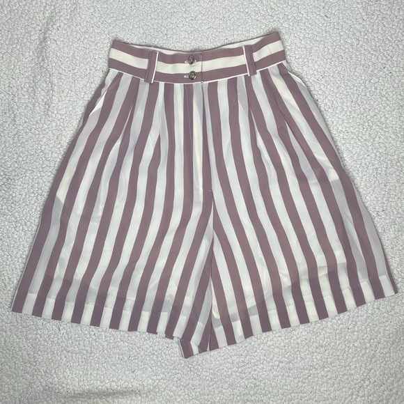R-Rouge Striped Shorts: Size Medium - Picture 1 of 9